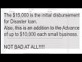 Finally received SBA Disaster Loan EIDL! Not the money, but EMAIL!