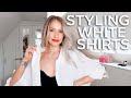 STYLING WHITE SHIRT OUTFITS AND MY ENTIRE MENS SHIRT COLLECTION | INTHEFROW