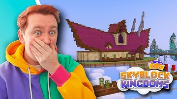 Smajor PLANS HIS BUILD On THE SKYBLOCK KINGDOMS SMP!!