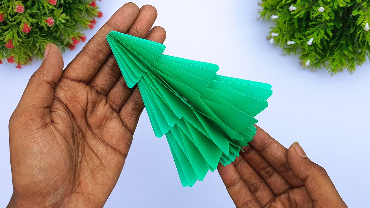 How To Make Easy Paper Honeycomb Christmas Tree | Christmas Tree Making ...