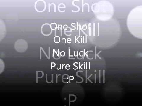 One Shot One Kill No Luck Pure Skill Youtube - roblox one shot one kill no luck pure skill