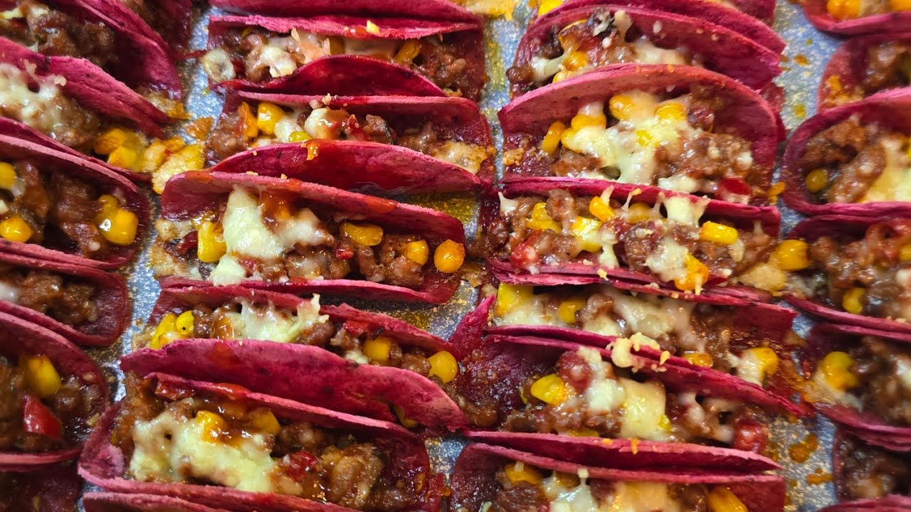 Самые вкусные МИНИ ТАКОС с говяжьим фаршем | В мексиканском стиле 🌮