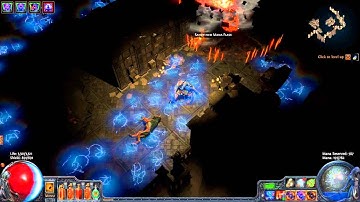 Path of exile -  Academy 76 Map Boss Only - Dual Flame Totem