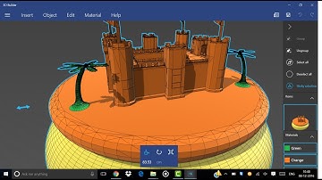 how to build a castle on sand using 3d builder in windows10