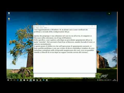 Windows 10 si blocca all'avvio / W10 boot problem