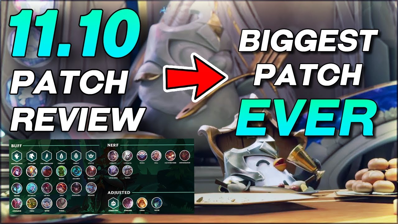 The BIGGEST Patch EVER!!  TFT Teamfight Tactics Patch 11.10 [Review] 