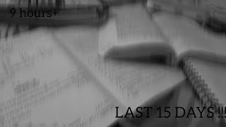 class 10 last 15 days to boards l study timelapse #3