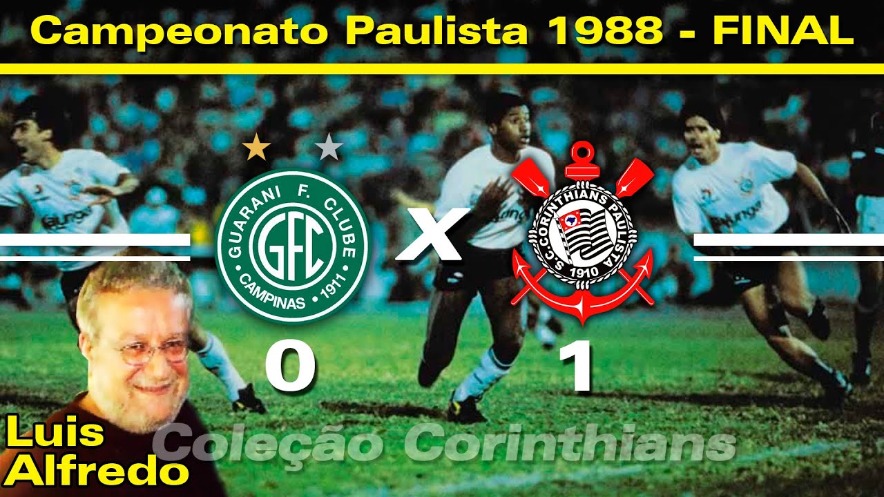 Guarani 0 x 1 Corinthians - 31 / 07 /1988 - Campeonato Paulista ( Final - 2ºJogo )