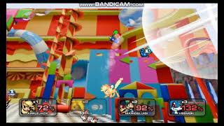 SSF2 MODS: Applejack vs Spike vs Mario &amp; Luigi vs Veemon