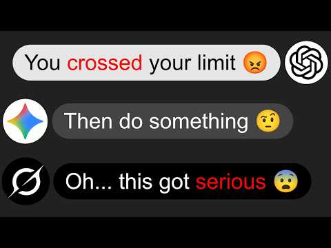 I Made 3 AIs Roast Each Other… ChatGPT vs Gemini vs Grok thumbnail