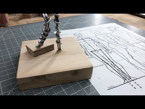 Figure Sculpture: Mounting Aluminum Wire Armature