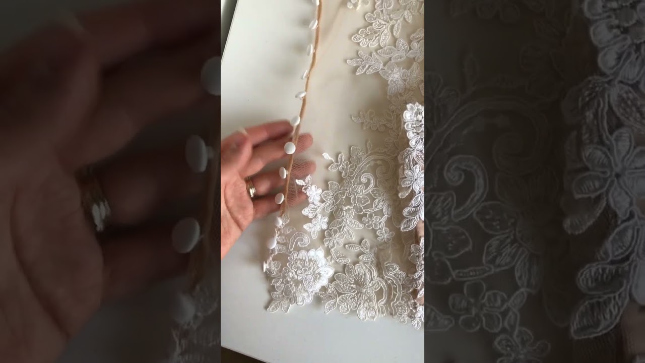 Corset integrated into a lace blouse 