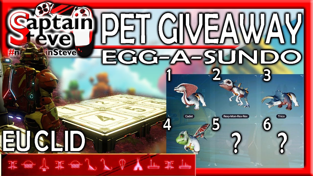No Man's Sky Companions Captain Steve Egg-A-Sundo Pet Egg Giveaway Live NMS 2021 Update Egg A Sundo
