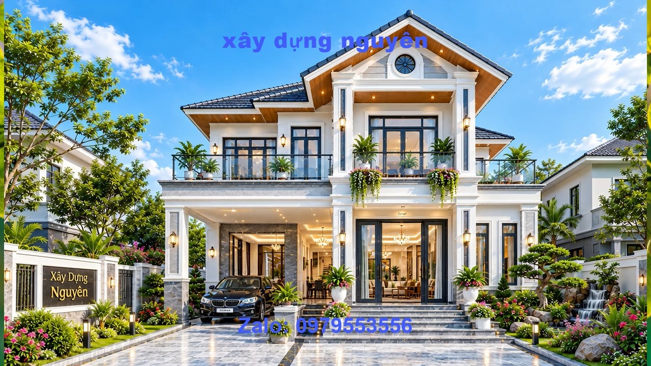 Mẫu Biệt Thự 2 Tầng Mái Thái Diện Tích 8x18m Thiết Kế 3 pHÒNG nGỦ #nha2tang #maithai