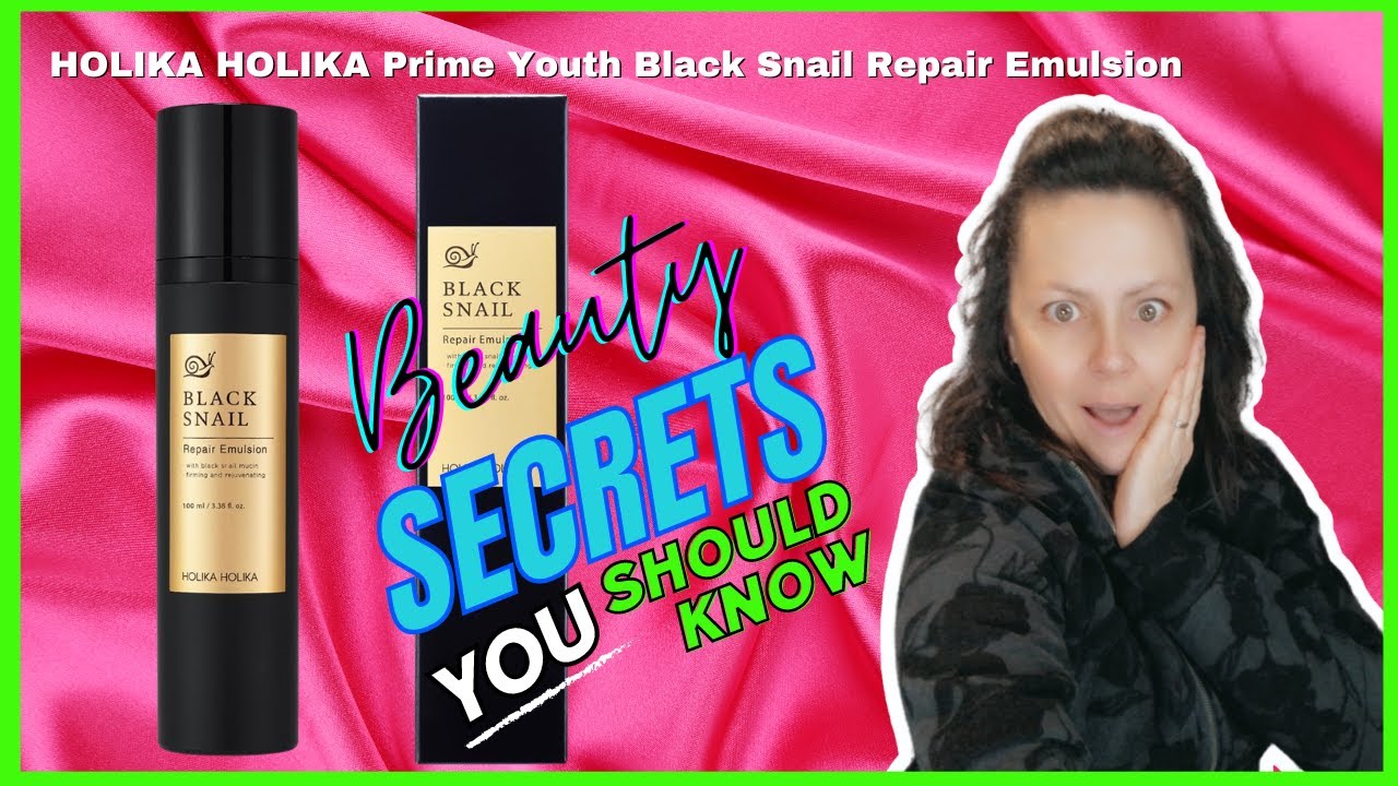 Transform Your Skin with HOLIKA HOLIKA Black Snail Emulsion!