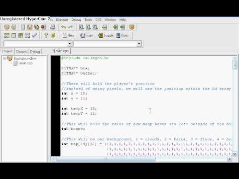 Uploading Backgrounds in Allegro C++ - YouTube
