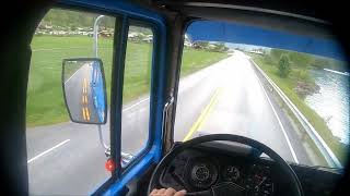 POV DRIVING SCANIA 141 V8 ON THE RV15 TO STRYN IN WESTERN NORWAY. SUBSCRIBE FOR MORE VIDEOS.
