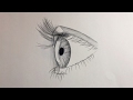 How to draw an eye for beginners (side view)