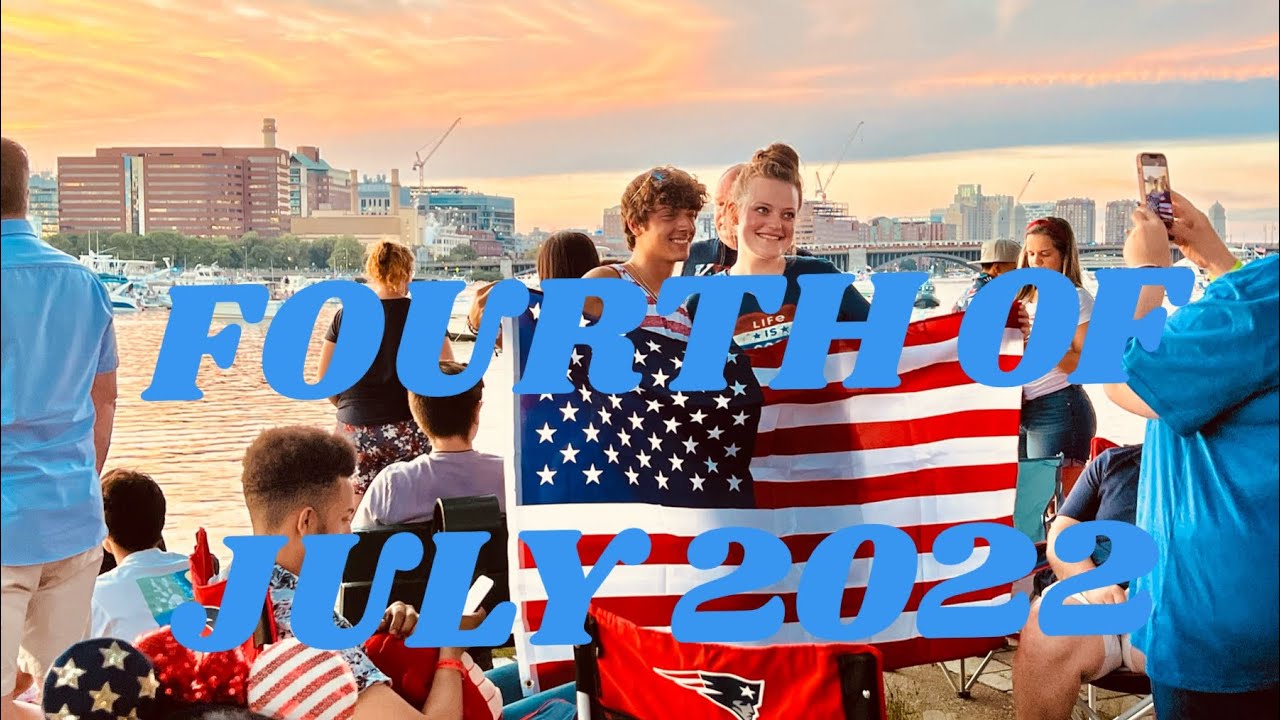 Walking along the Esplanade Charles River Fourth of July 2022 Before