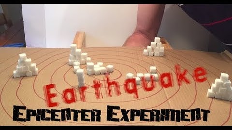 Earthquake Epicenter Experiment (Shake table)