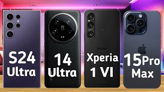 Sony Xperia 1Vi Vs Samsung Galaxy S24 Ultra Vs iPhone 25 Pro Max Vs Xiaomi 14 Ultra || MrSBA Tech