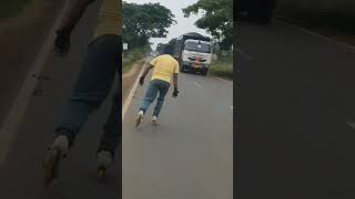 Mandal brotherskating balughat publicreaction skater skating  india murshidabadinlineskating#cricke