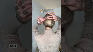 THE EASIEST UPDO YOU WILL EVER TRY #hairtutorial #hairtutorials #shorthair