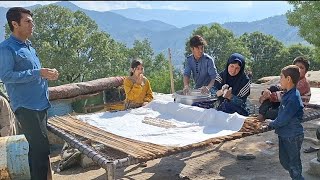 Nomadic life: making curd according to local traditional methods