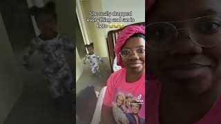 She dropped everything😂😂 #msrachel #youtubeshorts #tiktokvideo #babygirl #mommylife