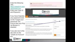 DDW 2015 Abstract Submission Tutorial Video