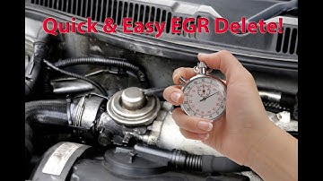 Easy EGR Delete in 1 Minute! VW Golf TDI MK4 EGR Valve-Vacuum Hose Pipe Blocked Off with Bolt/Screw