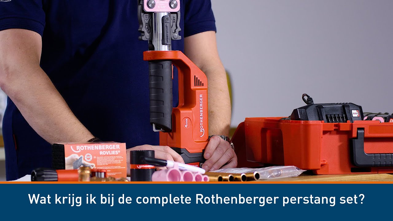 Wat krijg ik bij de complete Rothenberger perstang set?