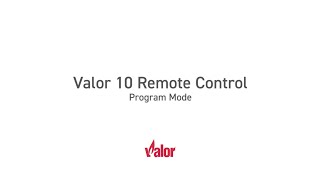 Valor 10 Remote Control - Program Mode screenshot 2