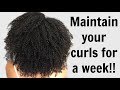 KEEP YOUR CURLS DEFINED & MOISTURISED FOR A WEEK! | Natural Hair | AbbieCurls