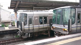 JR西日本 223系2000番台 W28編成 普通 米原行き 膳所駅  石山駅   20230627