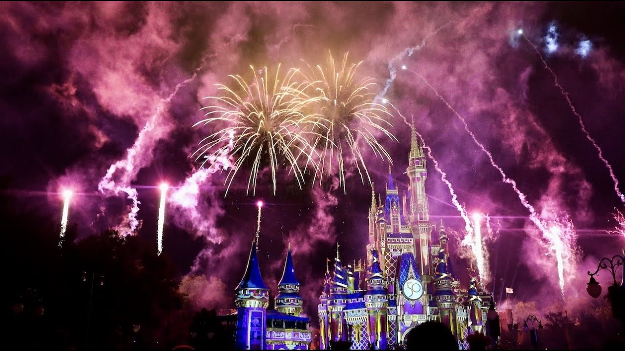 Disney World's 50th Anniversary Fire Works Show | Part 2