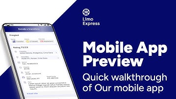 LimoExpress  - Mobile App Preview | Limo/Livery Software