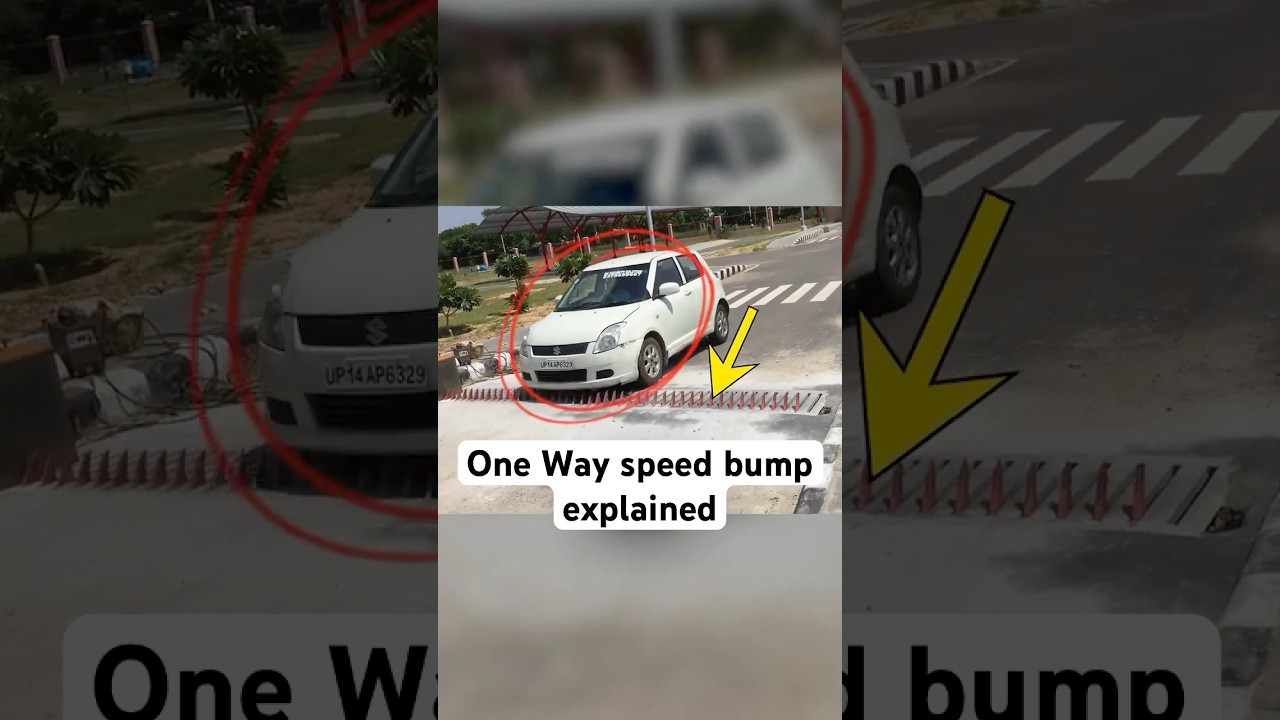 One Way speed bump