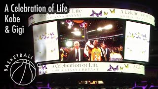 Tribute Clip of Kobe \& Gigi from Kobe Bryant Memorial - A Celebration of Life