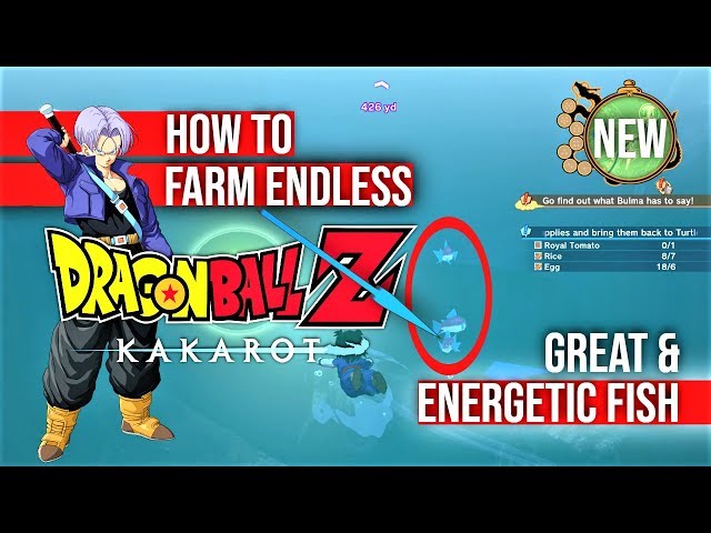 Dragon Ball Z Kakarot Substory guide - Where to find Great Energetic Fish,  Royal Tomato, Maristone, and carrots