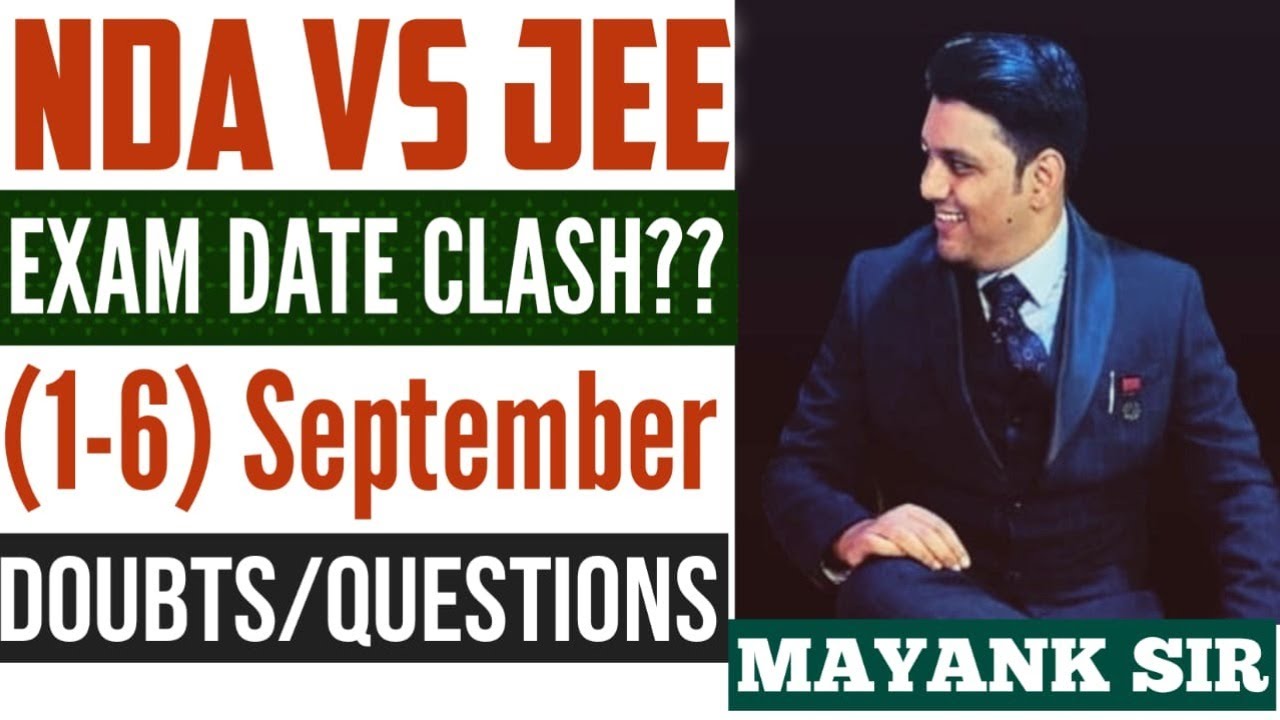 NDA Vs JEE Exam Date Clash II Q & A Session II NDA Maths II Maths Jugad ...