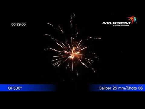 Видео: Батарея салютов BIG COLOR (36/1) GP506*
