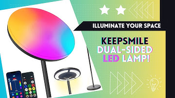 Modern and Smart: Keepsmile Dual-Sided LED Floor Lamp