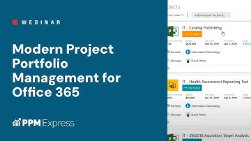 Modern Project Portfolio Management for Office 365  | Webinar | PPM Express