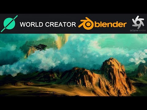 World Creator 2 für Blender 2.81. Gerendert in Octane. Teja Conceptor Wolken.