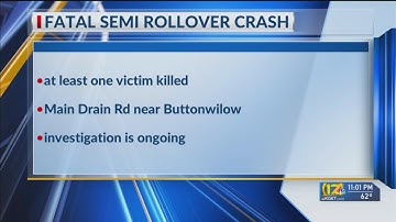 Fatal rollover crash in Buttonwillow