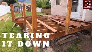 Tearing Down my Deck in 5 min!