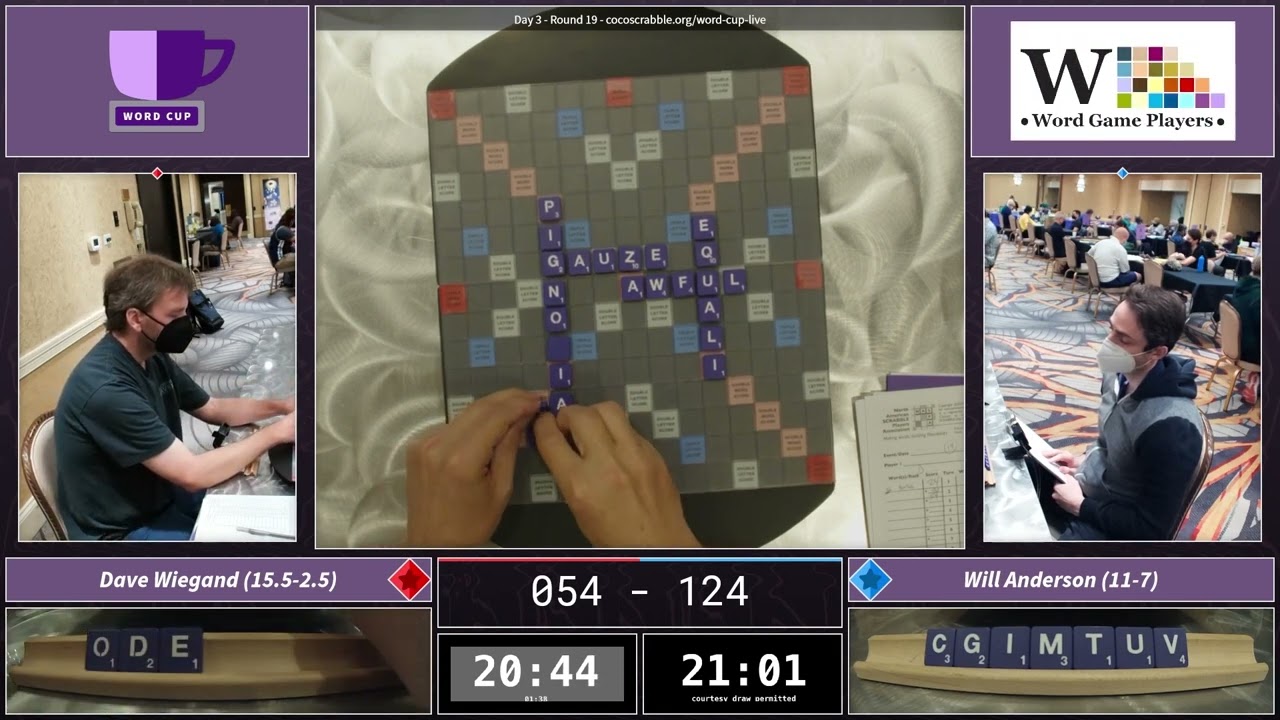 2022 Scrabble Word Cup Round 19 Dave Wiegand Vs Will Anderson YouTube 2022 scrabble word cup round 19 dave wiegand vs will anderson youtube