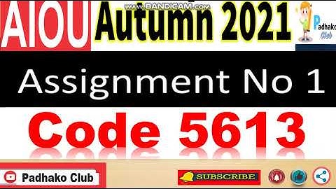 ⏩ AIOU Code 5613 Solved Assign No.1 Autumn 2021|| Specific Study  of Allama Iqbal–I | Level: MA Urdu