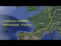 a 3600 km Camino from The Netherlands to Santiago de Compostela and Fisterra